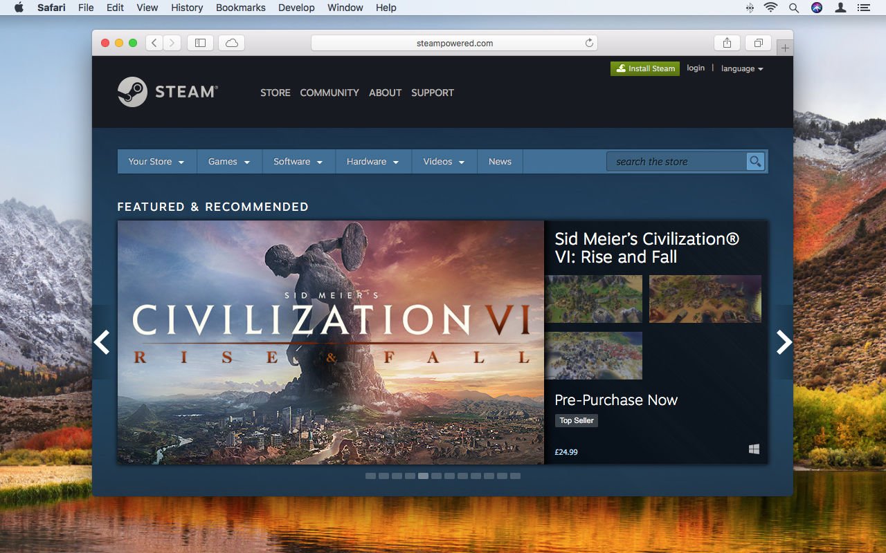 good steam games for the mac